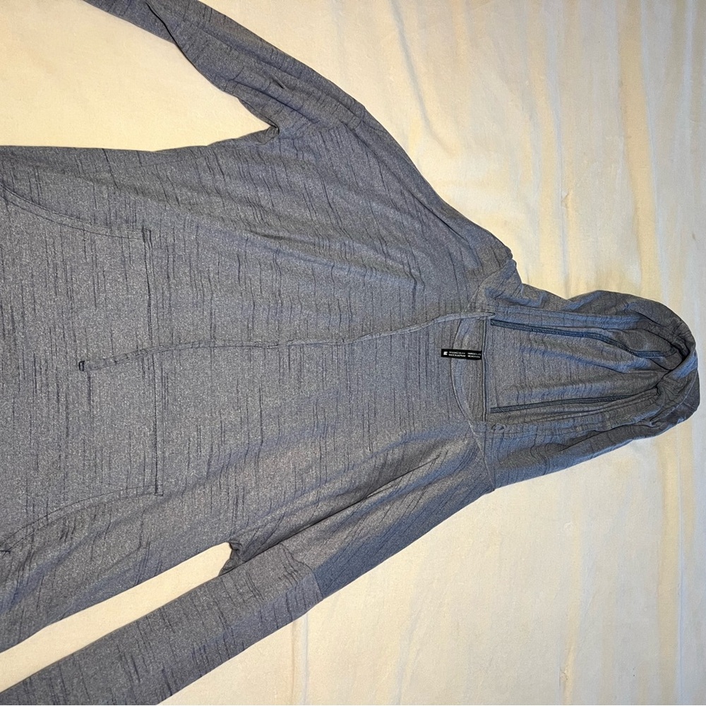 Reebok Men's Heather Gray Zip-Up Sweater